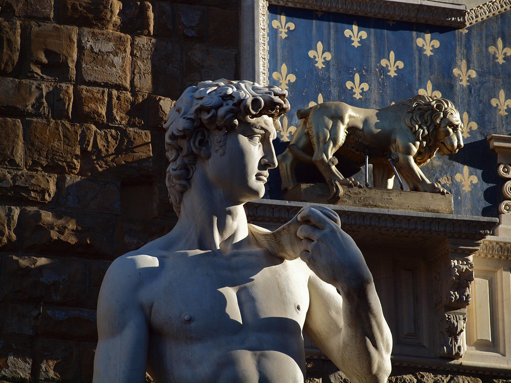 Michelangelo David piazza della signoria 