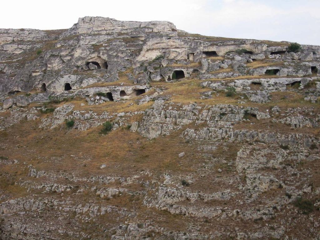 prime tappe storiche di Matera e insediamenti nel paleolitico