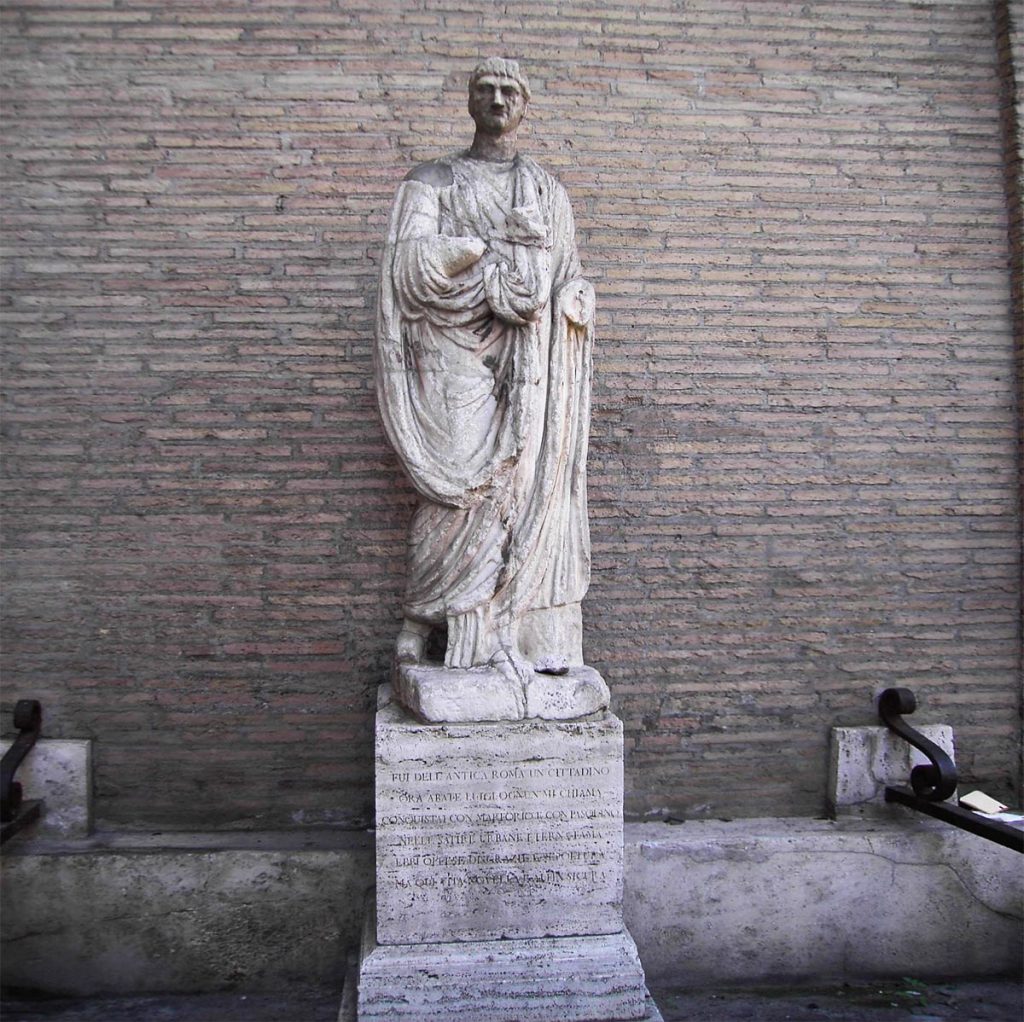 statua parlante dell'Abate Luigi