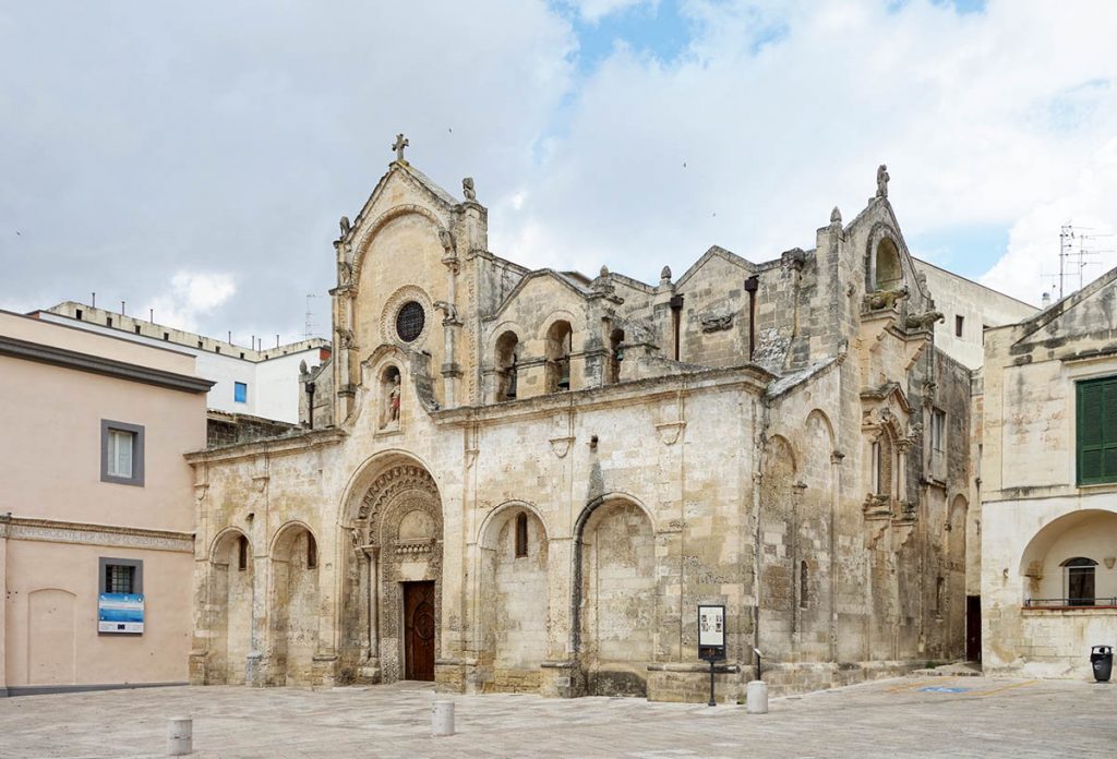 Chiesa di San Giovanni Battista durante tour a passeggio di Matera