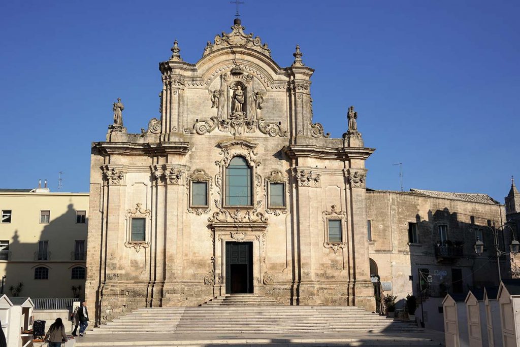 Chiesa di San Francesco d'Assisi per tour a passeggio di Matera